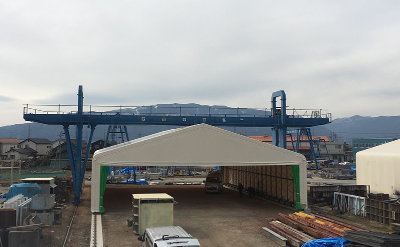 高島_移動式テント倉庫_イメージ